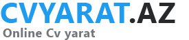 CV Yarat, Pulsuz  Onlayn və Peşəkar CV Hazırla